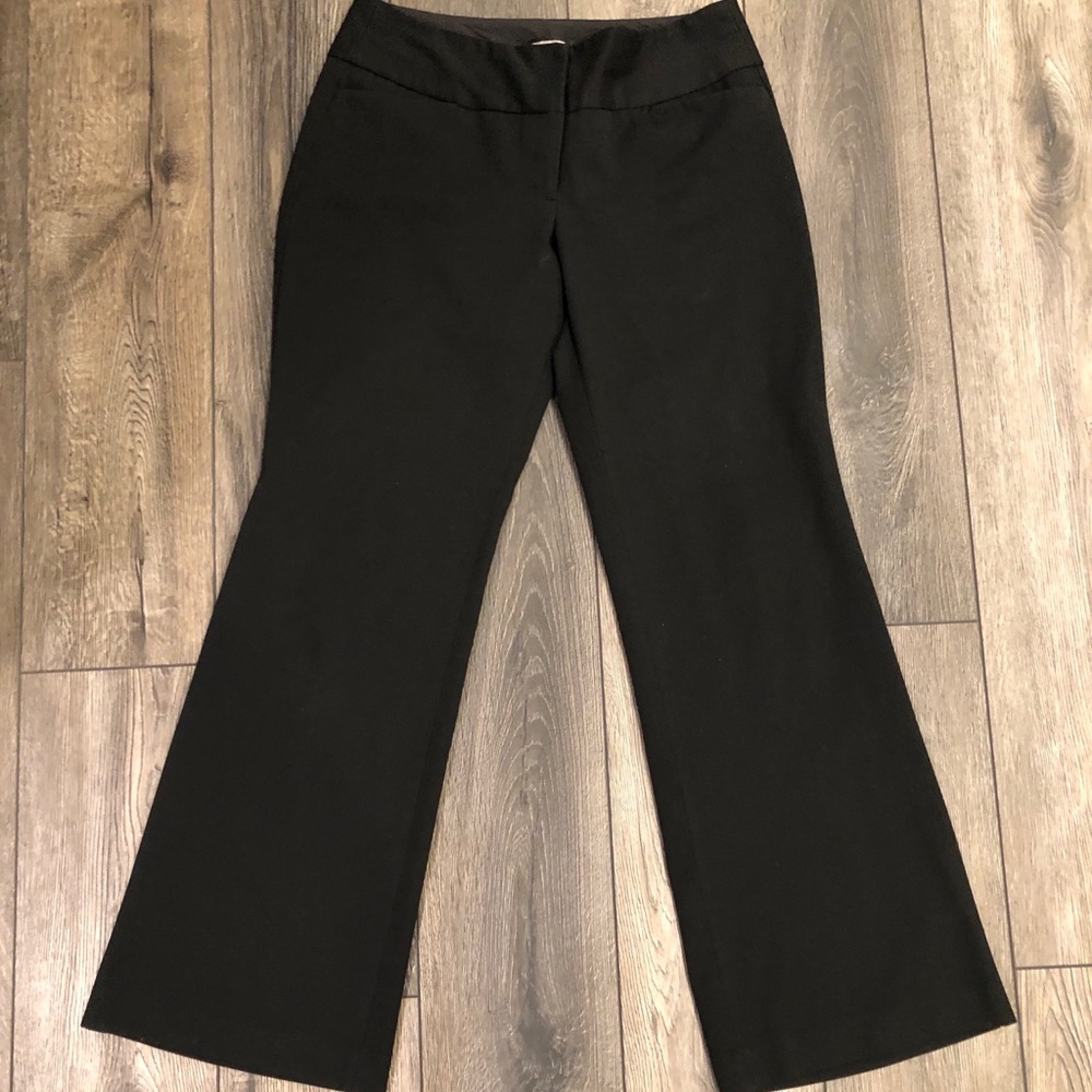 Express Editor Wide Leg Black Dress Pant